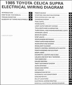 1982 Toyota Celica Supra Wiring Diagram Manual Original