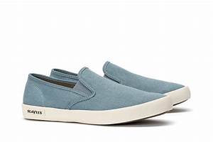 Blue Baja Slip On Standard Mens Casual Sneakers Seavees Mens Slip