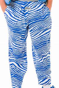Men 39 S White And Blue Zubaz Pants The Blue Zebra Power Pants