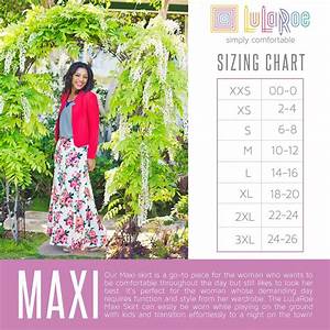 Lularoe Maxi Skirt Size Chart