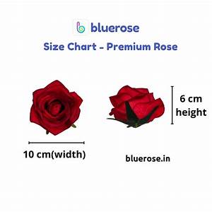 Artificial Roses 10 Cm Premium Quality Bluerose