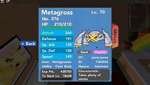 Pokemon Brick Bronze Why Do I Have Metagross And Why Do People Have