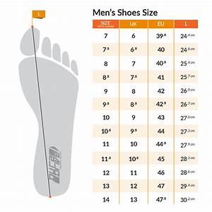 Shoe Size Chart For Men Width