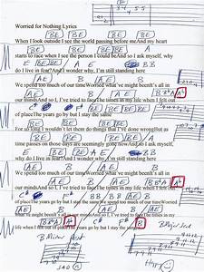 Worried For Nothing Subject Guitar Chord Chart Guitar Chord Chart