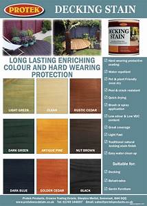 Decking Stain Colour Chart Protek Wood Stain