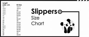 Slippers Size Chart