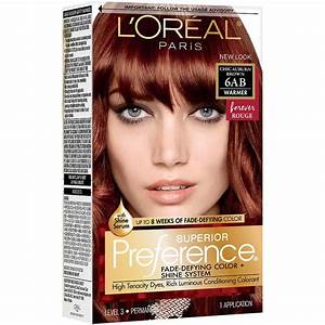 L 39 Oreal Paris Superior Preference Permanent Hair Color 6ab Chic Auburn