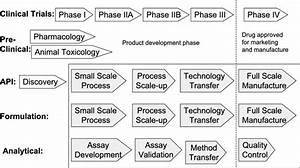 Schematic Of Pharmaceutical Development And Manufacturing Processes