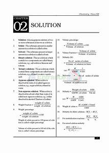 Chemistry Formula For Class 12 Chapter Liquid Solutions Chemistry