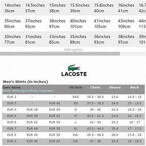 Lacoste Size Chart For Adults Kids What 39 S My Lacoste Size