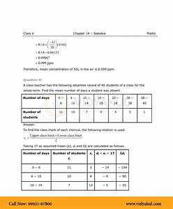 Class 10th Math Statistics Ncert Solution Cbse 2023