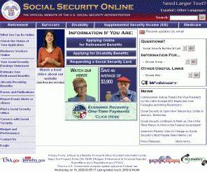 Socialsecurity Gov Social Security Online The Official Website Of