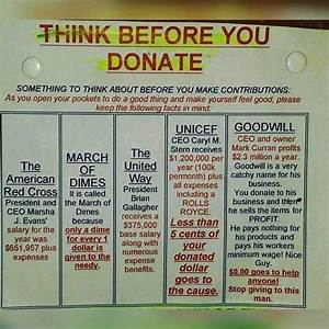 Think Before You Donate