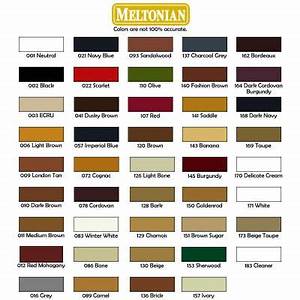 The Meltonian Color Chart I Made For The Web Cream Shoes Leather