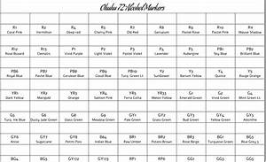 Cricut Cardiologist Printable Swatch Chart For Ohuhu 72 Alcohol Marker Set