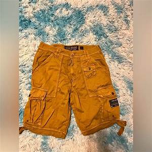 Akoo Shorts Vintage Akoo Cargo Khaki Shorts Size 34 Poshmark