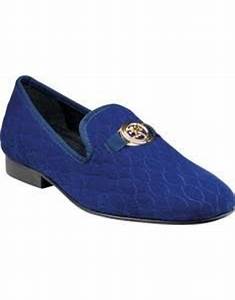  Adam Adams Valet Formal Shoe 25166 Royal Blue Threads