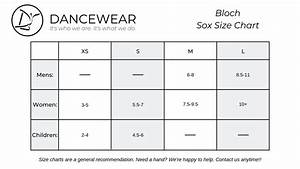 Bloch Sox Size Chart Dancewear Online