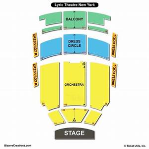 Lyric Theatre Seating Chart Ny Seating Charts Tickets