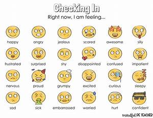 Checking In The Emoji Emotions Chart Mindful Pe Teacher