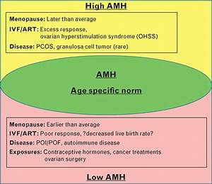 Age Specific Amh And Associated Conditions Displayed At The Top