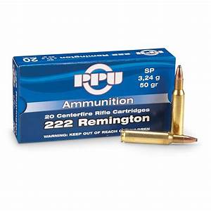Ppu 222 Remington Sp 50 Grain 20 Rounds 222318 222 Remington