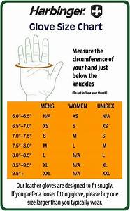 Harbinger Glove Size Chart Gloves Size Chart Men Style Tips