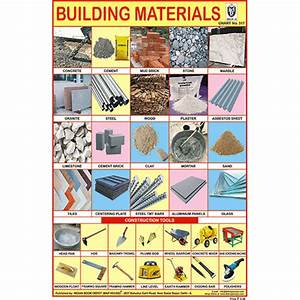 Building Materials Chart Size 12x18 Inchs 300gsm Artcard