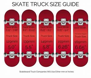 calculate what size skateboard to get deck trucks