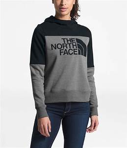 The North Face Women 39 S Drew Peak Pullover Hoodie Grey Black Canex