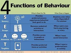 The 4 Functions Of Behavior Just Take A Seat Great Resource For