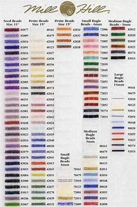 Mill Hill Beads Color Chart Abalorios Mill Hill Cross Stitch