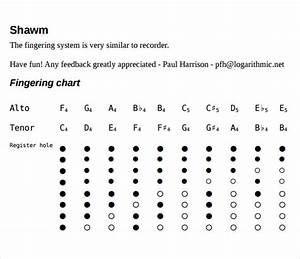 8 Sample Recorder Finger Charts Sample Templates