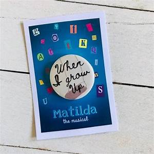 Matilda The Musical Inspired When I Grow Up Pinback Button Etsy