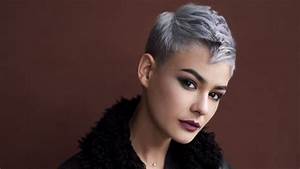 Silver Hair Color As Temporary Styling Product Or To Enhance Gray Hair