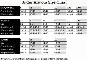 Under Armour Women 39 S Size Chart
