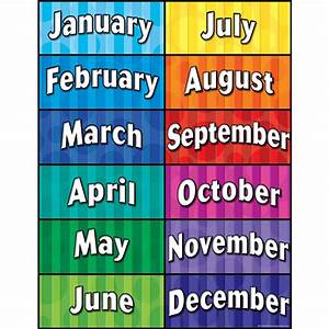 Months Of The Year Chart Tcr7628 Teacher Created Resources