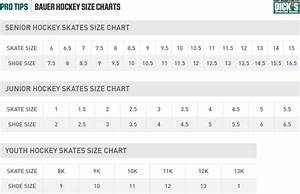 Bauer Hockey Skates Size Chart Pro Tips By 39 S Sporting Goods