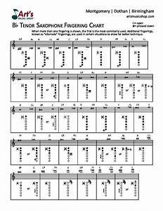 Tenor Saxophone Chart Download Courtesy Of Art 39 S Music Shop
