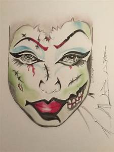 Zombie Halloween Face Chart Inspired By Illamasqua For My Level 3