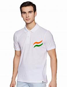 Buy Ajeraa India Flag Cotton Black Polo T Shirt Patriotic T Shirt