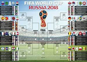 Russia 2018 Fifa World Cup Fixtures Printable Wall Chart Stuff Co Nz