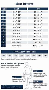 Jeans Size Chart Mens Bruin Blog
