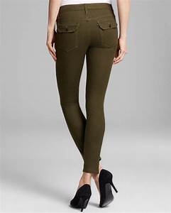 Lyst Joe 39 S Jeans Oblique Zip Skinny Ankle In Olive In Green