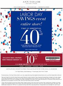 Extra 50 Off Everything At Taylor Factory Locations Coupon Via The