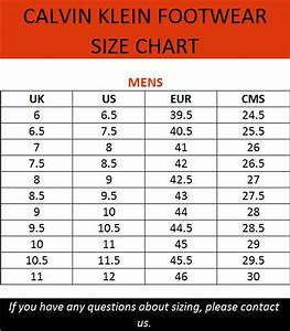 Calvin Klein Size Chart Brand House Direct