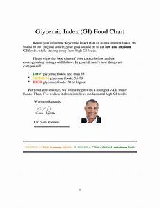 Glycemic Index Food Chart Free Download