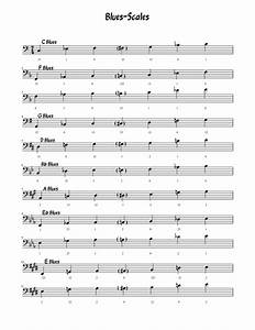 Blues Scales Baritone Horn Euphonium Valve Trombone