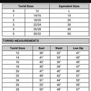 Torrid Dresses Torrid Size Chart Poshmark