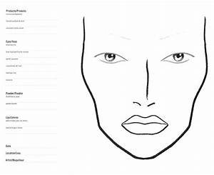 Printable Face Charts For Makeup Tutorial Pics